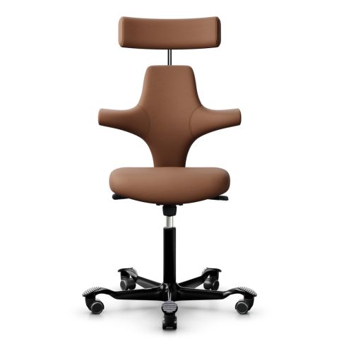 The HAG Capisco 8127 - swivel chair with classic round seat and headrest
