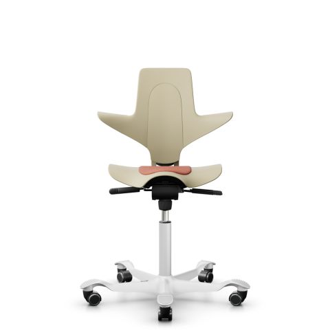 The HAG Capisco Puls 8010 - plastic swivel chair with saddle seat