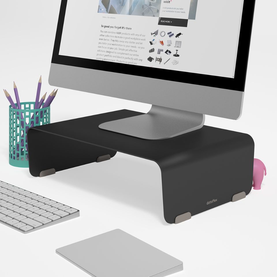 Bento monitorverhoger zwart