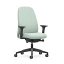 Interstuhl HEJ HJ116 ergonomische bureaustoel zwart frame vooraanzicht
