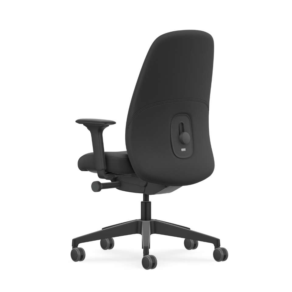 Interstuhl HEJ HJ116 ergonomische bureaustoel zwart achter aanzicht