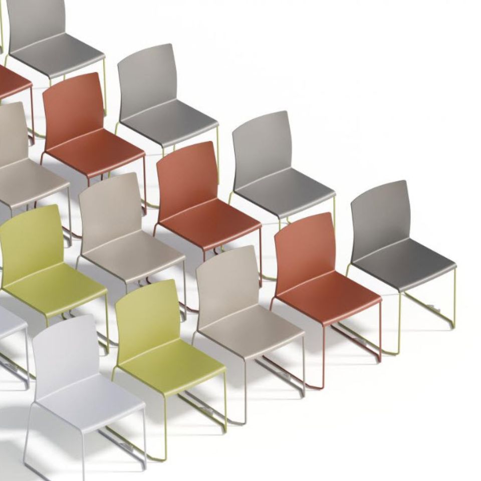 Artesia, stapelbare stoel, conferentie