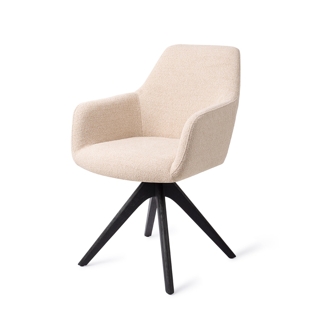 Chaise Hiroo – 4 pieds bois pivotant (revolve)