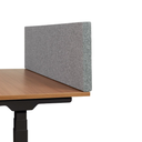 Mute desk mounted partition