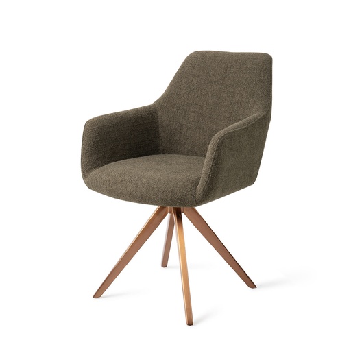 Hiroo stoel – 4-poots metaal draaibaar (turn)