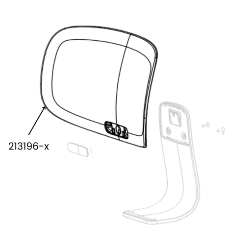 HAG Tion plastic back shell art. 213196-x