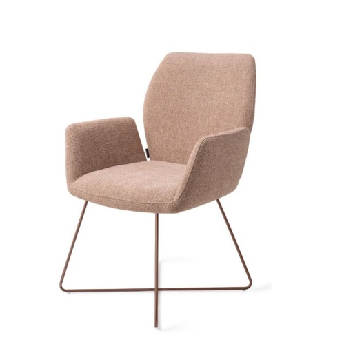 Chaise Misaki – piètement croisé en métal